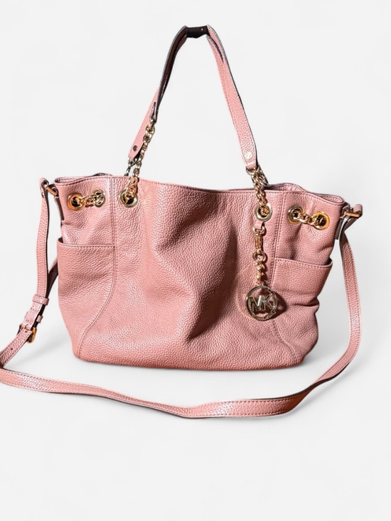 Michael Kors Handbags - Michael Kors Jet Set Chain Pebbled Leather Shoulder Tote Blush Pink